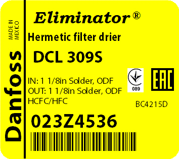 Фильтр Danfoss DCL 309S